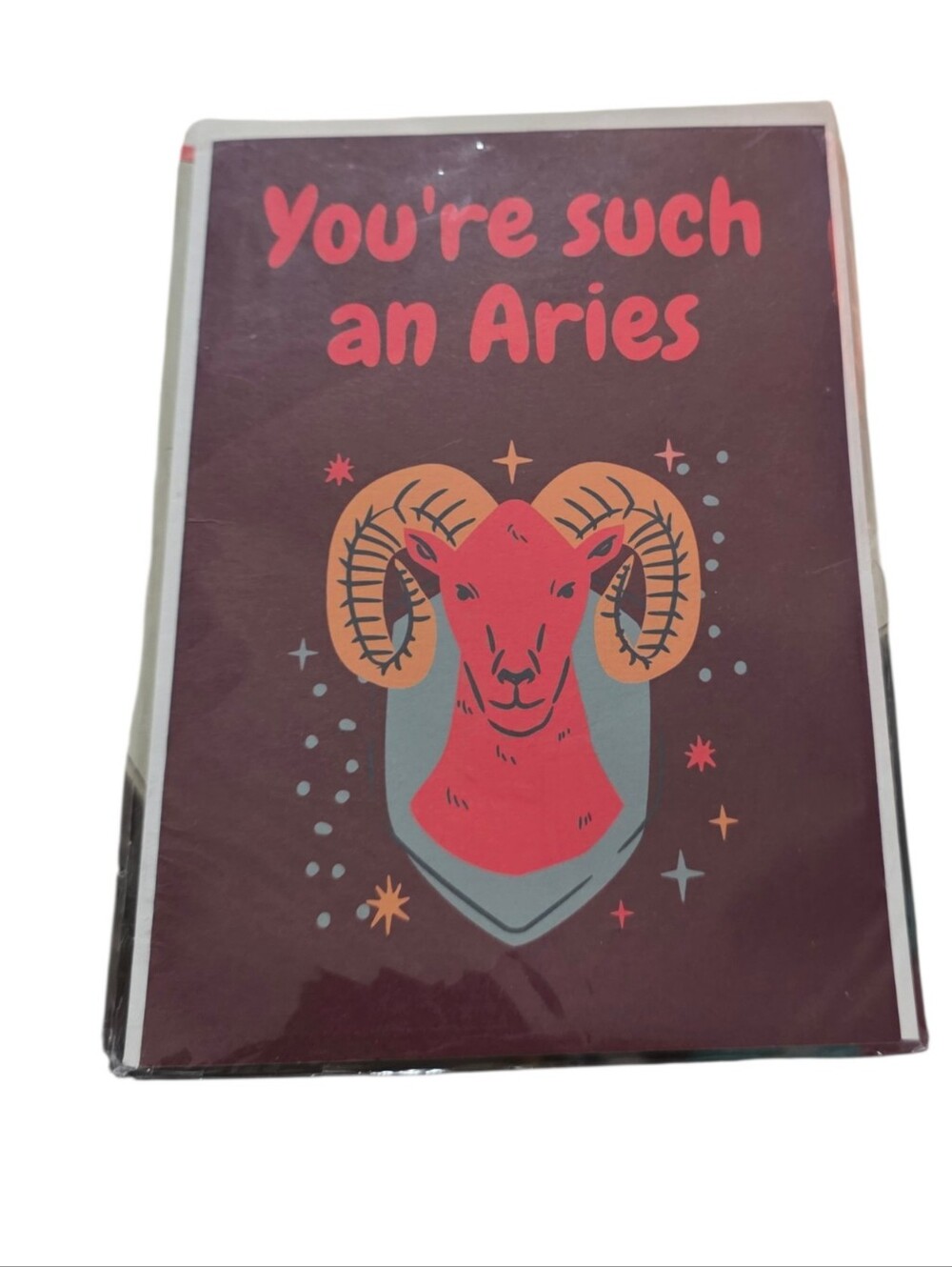 TBH Magic Blank Aries Greeting Card And Envelope